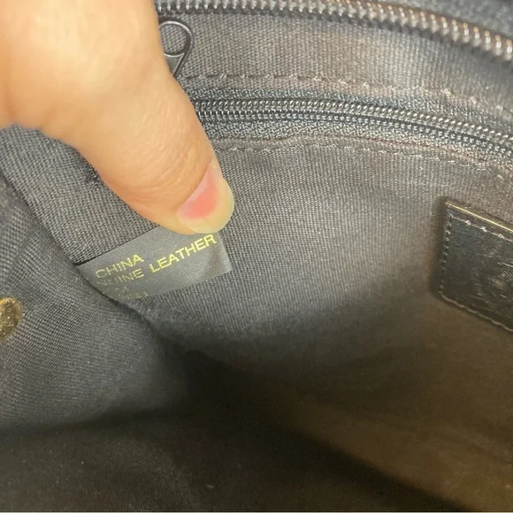 Medallion Genuine Leather Crossbody Purse - Picture 6 of 13